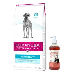 EUKANUBA Joint Mobility 12kg + LAB V Lašišų aliejus šunims ir katėms 500ml