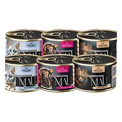 MAU Filet Mix skonių „Antis, žąsis ir elnias“ 6 x 185 g drėgnas maistas sterilizuotam katinui