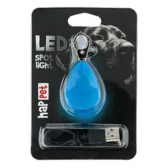LED šviečiantis pakabukas deimantas mėlynas
