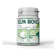 Bioveta Kelpa papildai nuo dantų apnašų šunims ir katėms, 90 g nuotrauka
