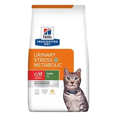 Hill’s PRESCRIPTION DIET c/d Multicare Stress + Metabolic sausas maistas katėms Šlapimo sistemos priežiūra ir svorio reguliavimas 3 kg