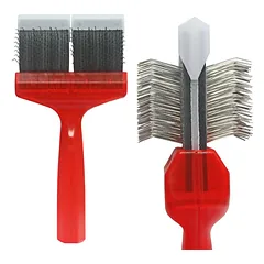 ActiVet Pro šepetys Mat Zapper - labai tvirtas, dvipusis ir lankstus šepetys sąvėloms šalinti - didelis 9 cm