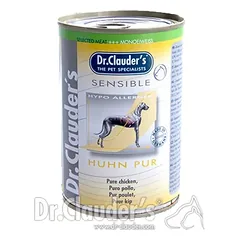 DR. CLAUDER’S SENSIBLE drėgnas maistas alergiškiems suaugusiems šunims su vištiena 6x400g