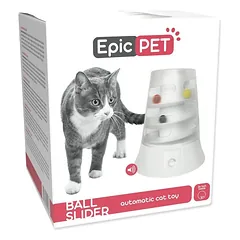 Epic Pet interaktyvus žaislas katėms, automatinė kamuoliukų čiuožykla 20cm — 4 nuotrauka