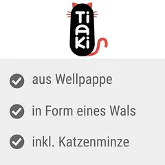 TIAKI Kratzmöbel Wal, TIAKI Kratzmöbel Wal ca. L 43 x B 18 x H 19 cm — 4 nuotrauka