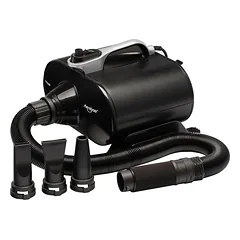 Shernbao Typhoon Black Džiovintuvas 3000W - galingas, dviejų variklių stalo džiovintuvas 150 l/s, juodas, Czarny / Bardzo — 1 nuotrauka