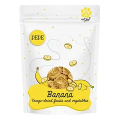 PAKA ZWIERZAKA PEPE Freeze-dried liofilizuotas vaisius bananas šunims 30 g
