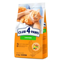 CLUB 4 PAWS Premium vištiena. Visavertis pašaras suaugusioms katėms, 14 kg — 2 nuotrauka