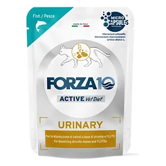 Forza10 Urinary ActiWet drėgnas maistas katėms su šlapimo takų ligomis, su lašiša ir ėriuko kepenėlėmis, 80 g