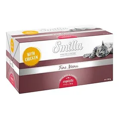 Smilla Fine Menu su gurmaniška šerdimi drėgnas maistas katėms 8 x 100 g — 4 nuotrauka