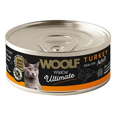 WOOLF WILDCAT ULTIMATE TURKEY PATE konservai katėms su kalakutiena 85g photo