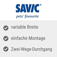 Savic Absperrgitter Dog Barrier, Savic Absperrgitter Dog Barrier Höhe 75 cm, Breite 75 bis 84 cm — 3 nuotrauka