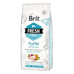 Brit Fresh sausas maistas didelių veislių suaugusiems šunims su žuvimi ir moliūgais 2,5 kg — 2 nuotrauka