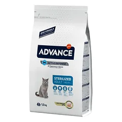 ADVANCE „Sterilized” kačių maistas sterilizuotoms katėms 15 kg