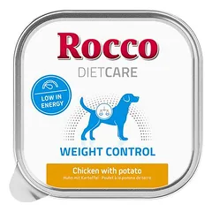 Rocco Diet Care Weight Control su vištiena ir bulvėmis, drėgnas maistas šunims, lėkštelė 150g