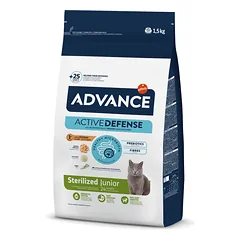 Advance Junior Sterilized sausas maistas katėms