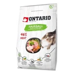 Ontario visavertis pašaras suaugusioms katėms Cat Hairball, 0,4 kg — 2 nuotrauka