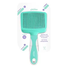 Record HAIRMONY savaime išsivalanti šukos vilnai šukuoti, vidutiniams ir dideliems šunims, 10×20,5 cm