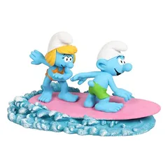 Aqua Della Aquariendekoration Schlümpfe surfen auf dem Wasser