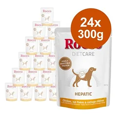 Rocco Diet Care Hepatic su vištiena, avižų dribsniais ir varškės sūriu, drėgnas maistas šunims 300 g, paketėlis — 5 nuotrauka
