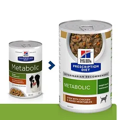 Hill's Prescription Diet Metabolic troškinys su vištiena ir daržovėmis, drėgnas maistas šunims — 2 nuotrauka