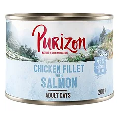 Purizon kombinuotas rinkinys: 24 x 200 g drėgno maisto + 2,5 kg sauso maisto katėms — 3 nuotrauka
