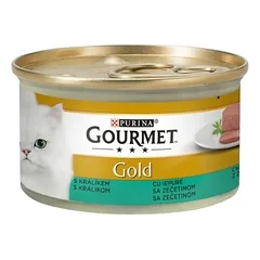 Gourmet Gold mousse 24x85g paštetas su jautiena, triušiena, ėriena ir veršiena, 24 x 85 g — 2 nuotrauka