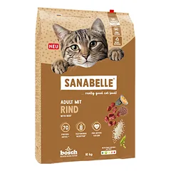 SANABELLE Classic Adult with Beef 10 kg sausa maisto su jautiena suaugusiems katėms