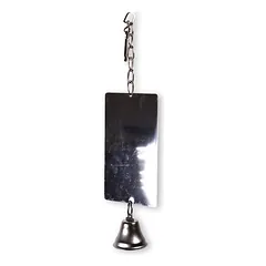 VDG Mirror Metal + Bell Žaislas Paukščiams 9x36cm