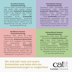 Catit Cuisine paštetas, drėgnas maistas katėms 12 x 95 g — 4 nuotrauka