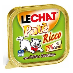 LeChat Adult Pate Ricco with Chicken and Turkey 100 g nuotrauka