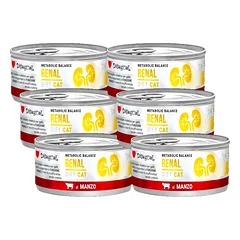 Disugual Veterinary drėgnas kačių maistas RENAL Beef (suaugusiems) 6x85g