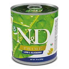 Farmina N&D Dog Prime All Breeds Adult su ėriena ir mėlynėmis, drėgnas maistas šunims 285 g — 3 nuotrauka