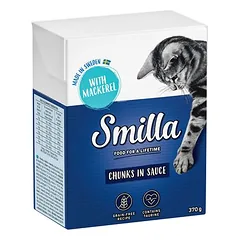 Smilla kąsneliai padaže drėgnas maistas katėms 6 x 370 g — 4 nuotrauka