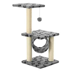 Prolenta Premium draskyklė katėms Colen, 30 x 30 x 65 cm, pilka, poliesteris: 100 % — 5 nuotrauka