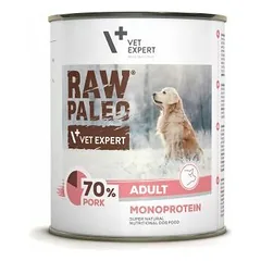 Raw Paleo Adult Grain Free maistas šunims su kiauliena, 800 g