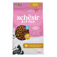 Schesir sausas maistas kačiukams su vištiena, 1,5kg
