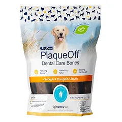 ProDen PlaqueOff Dental Care Bones papildas, Daržovės ir mėlynės Mini (340 g) — 4 nuotrauka