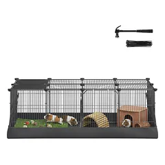 Mažų gyvūnų aptvaras 123 x 63 x 41,5 cm — 2 nuotrauka