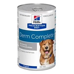 Hills Prescription Diet Derm Complete Skin Care and Food Sensitivities drėgnas maistas alergiškiems šunims, 370 g