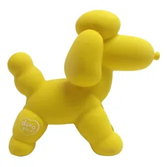 Duvo+ žaislas šunims Latex Balloon Pudelis, geltonas