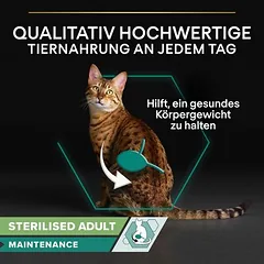 PURINA PRO PLAN Sterilised Adult Maintenance drėgnas maistas katėms 6 x 85 g — 3 nuotrauka