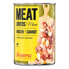 Josera Meatlovers Menu konservai suaugusiems šunims su vištiena ir morkomis, 800 g