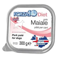 Forza10 Solo Diet Pork drėgnas maistas šunims, su maisto netoleravimu ir alergijomis, 300 g