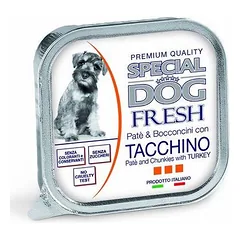 Special Dog Fresh Adult paštetas ir Chunkies su kalakutiena, drėgnas maistas šunims 150 g