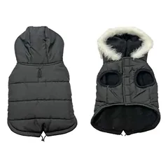 Duvo+ Hundemantel Eskimo gefüttert schwarz