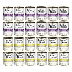 DOLINA NOTECI Mix Aukščiausios kokybės triušienos skonis su spanguolėmis ir vištiena 24x800g