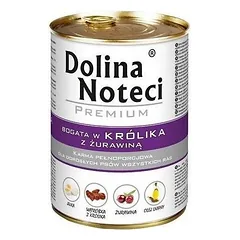 Dolina Noteci PREMIUM konservai su triušiena ir spanguolėmis suaugusiems šunims 6x400g