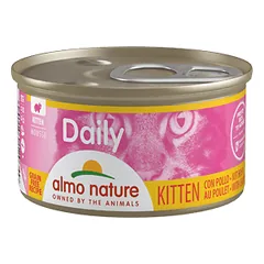 Almo Nature Daily Kitten Mousse Vištienos paštetas kačiukams, 85 g