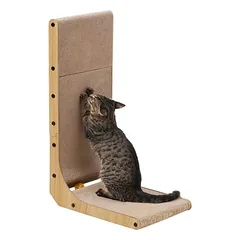Pawffee L-förmiges Kratzbrett, 68 cm hoch, für Wand und Ecke